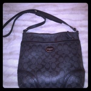 Black Coach Crossbody Bag EUC